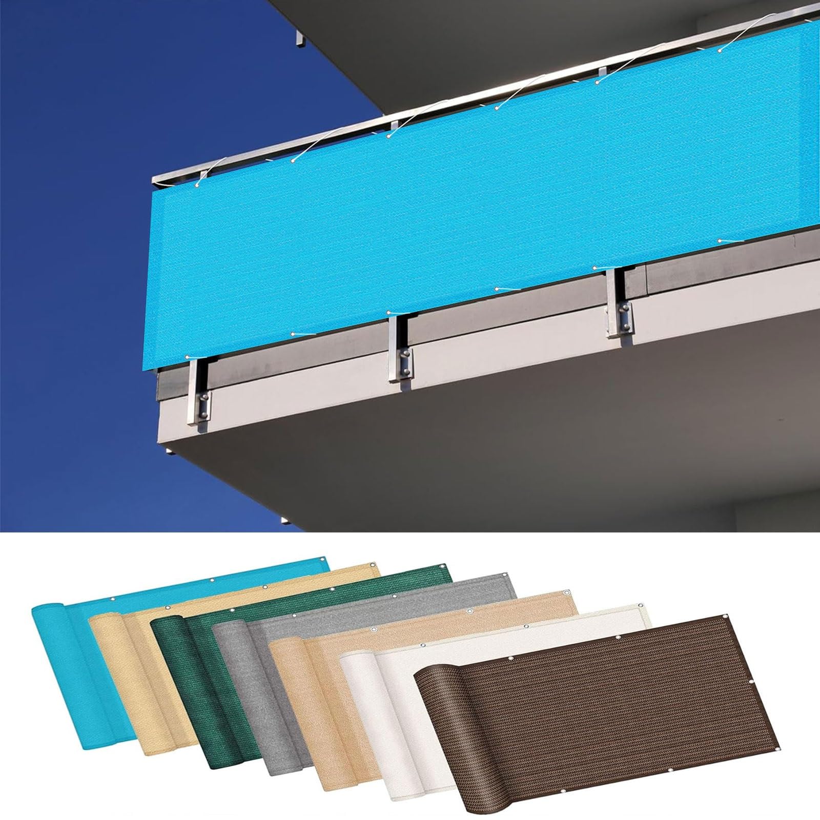 Écran de jardin bleu ciel 70x200 cm idéal pour créer un cocon sur votre balcon