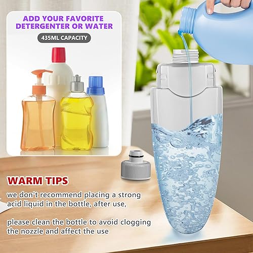 Miniatura 4 de TINA&TONY Trapeador con spray para limpieza de suelos mopa húmeda y seca con almohadillas reutilizables lavables de microfibra para pisos de vinilo