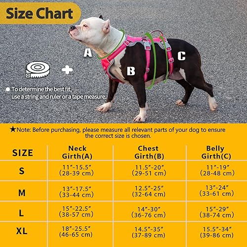 Miniatura 5 de Arnés a prueba de escapes, arnés antideslizante para perro, a prueba de escapes, arnés reflectante con asa, transpirable, duradero, chaleco