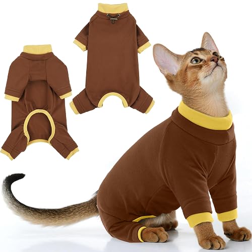 PUMYPOREITY Cat Behavior Control Sweater – Stops Licking & Over-Grooming,