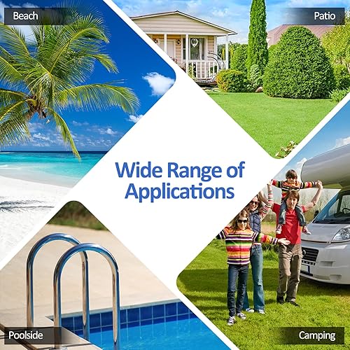 Miniatura 8 de COSTWAY Tumbona plegable de 16 pulgadas de alto reclinable, con respaldo ajustable y reposapiés, color negro