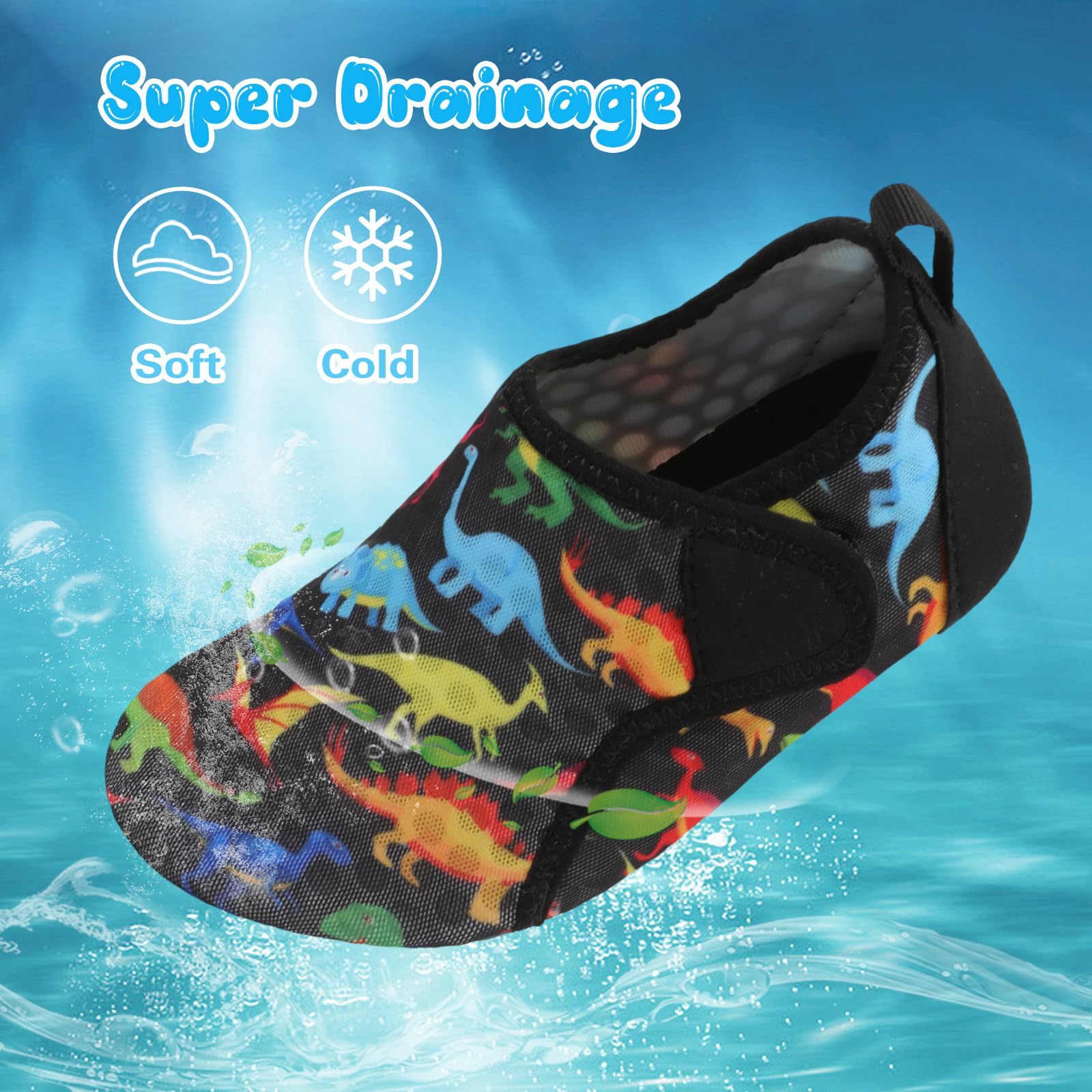 Besroad Wasserschuhe für Kinder, Mädchen, Jungen, schnelltrocknend, Barfuß, rutschfest, Strand, Schwimmen, Surfen