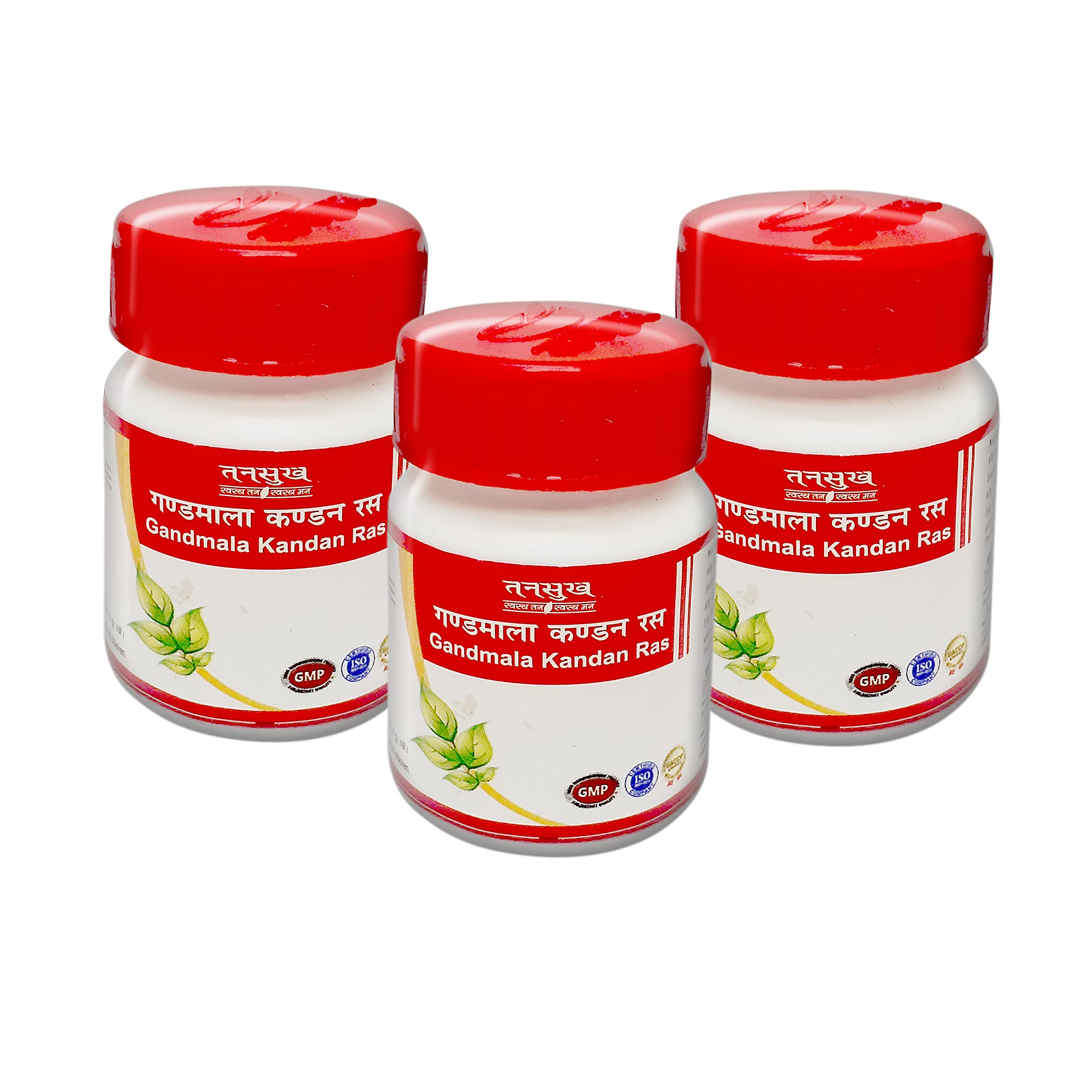 Tansukh Gandmala Kandan Ras – Pack of 3 (10g Each, Approx. 35 Tabs) | Traditional Ayurvedic Formulation with Shuddh Gandhak, Shuddh Parad, Tamra Bhasma & More | Ayurved Sar Sangrah