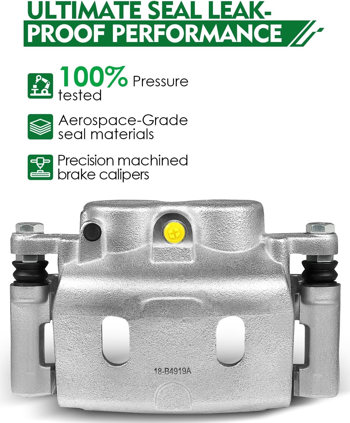 Front Left Disc Brake Caliper Assembly with Bracket Fit for:-Chevy Silverado Suburban Express 1500 Tahoe, for:-GMC Sierra Yukon XL Savana 1500 for:-Cadillac Escalade XTS 08-20 OE# 18-B4919A