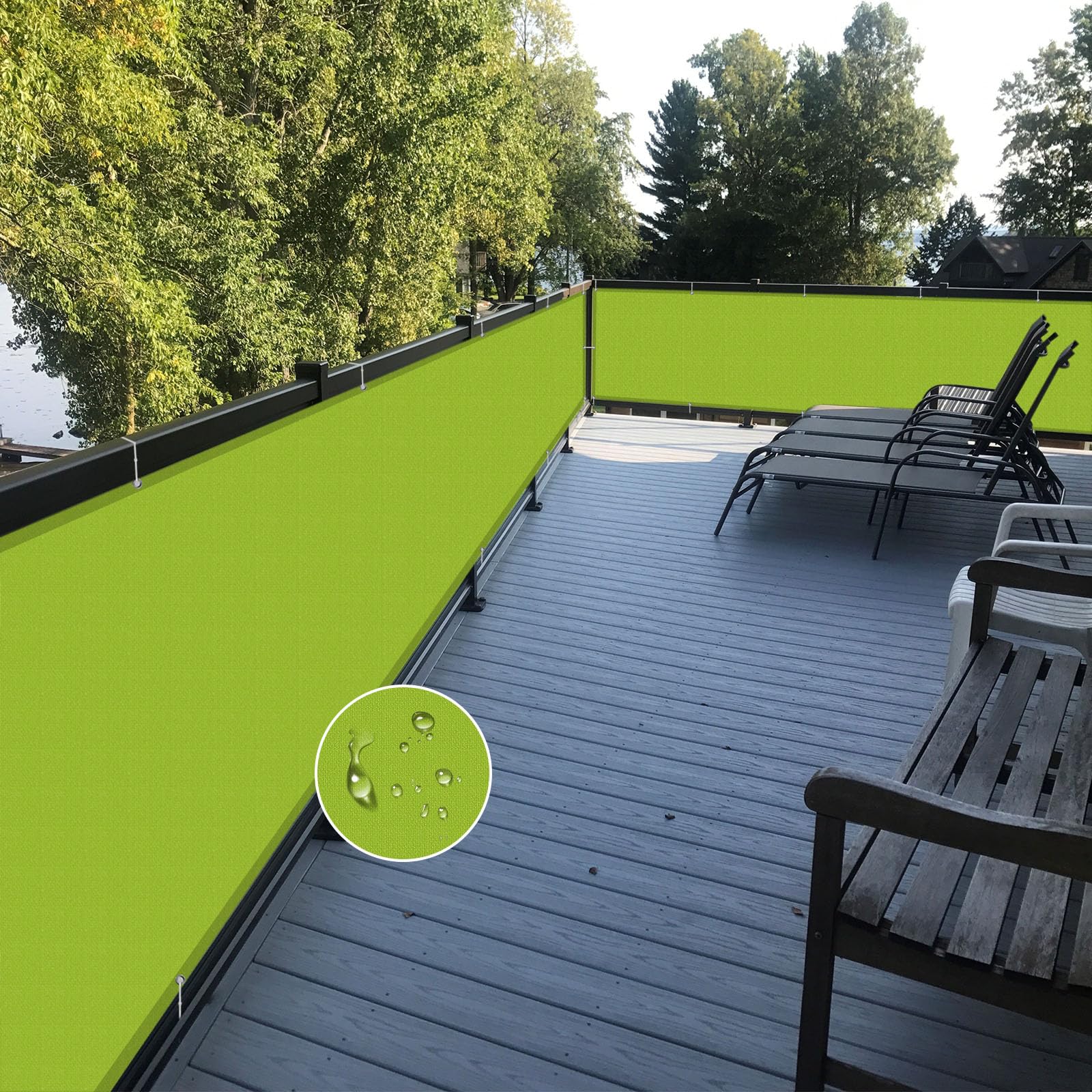 Ysaulte Sonnensegel Wasserdicht 1,6x2,8m – Rechteckig, 95% UV-Schutz, Mit Ösen & Spannseilen Für Garten & Terrasse