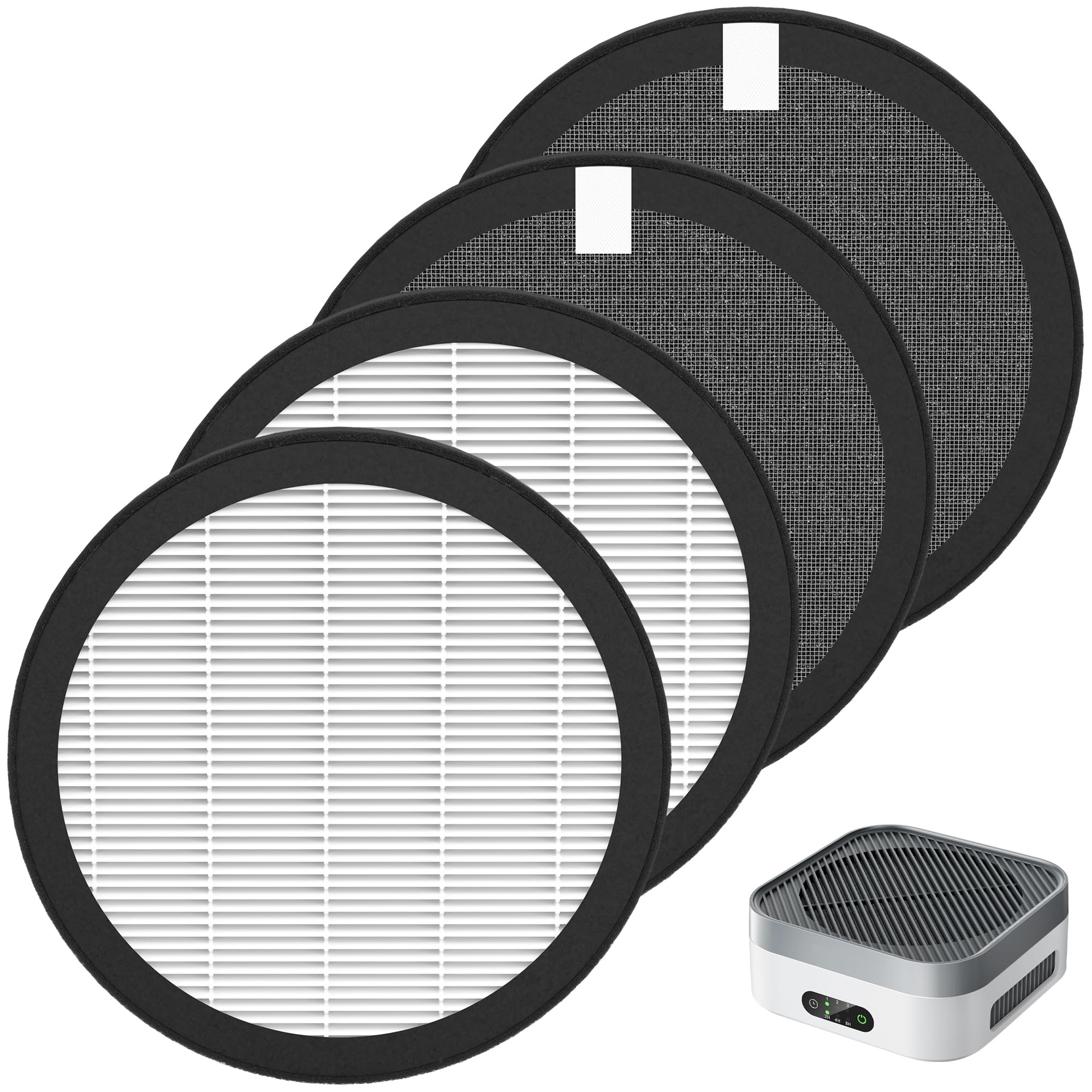 MB-032 Replacement Filter Compatible with Prasky &amp; TDBYWAE MB-032 Air Purifier, 3-in-1 High-Efficiency Air Filter, 4 Pack