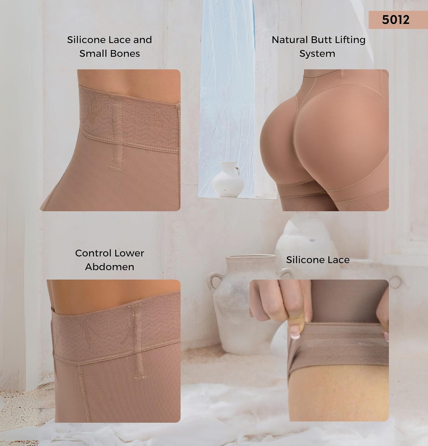FAJAS MELI'BELT 5012 Faja Shorts Colombiana High Waist Butt Lifter Shorts Levanta Cola Colombianos
