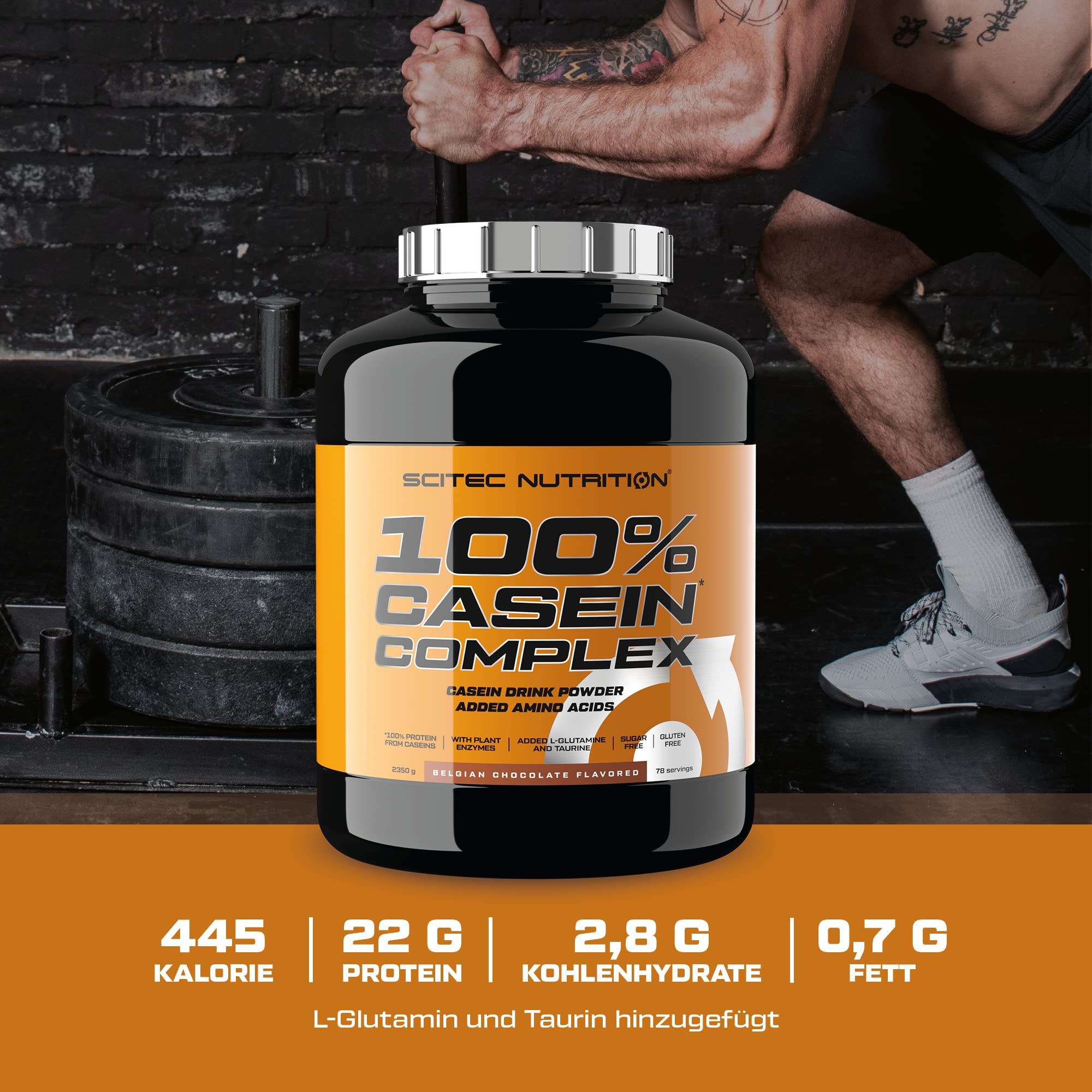 Scitec Nutrition 100% Casein Complex, Casein-Komplex auf Basis von mizellarem Casein, 920 g, Vanille