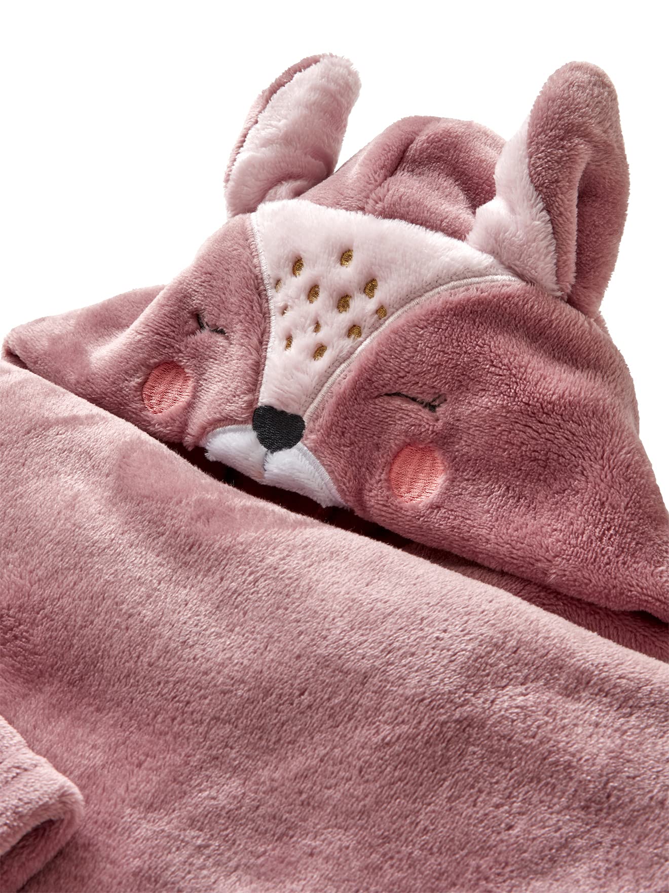 Plaid à Manches Vertbaudet Animal Parme Foncé - Pour Enfant 10-12 Ans, à Enfiler, Avec Capuche !