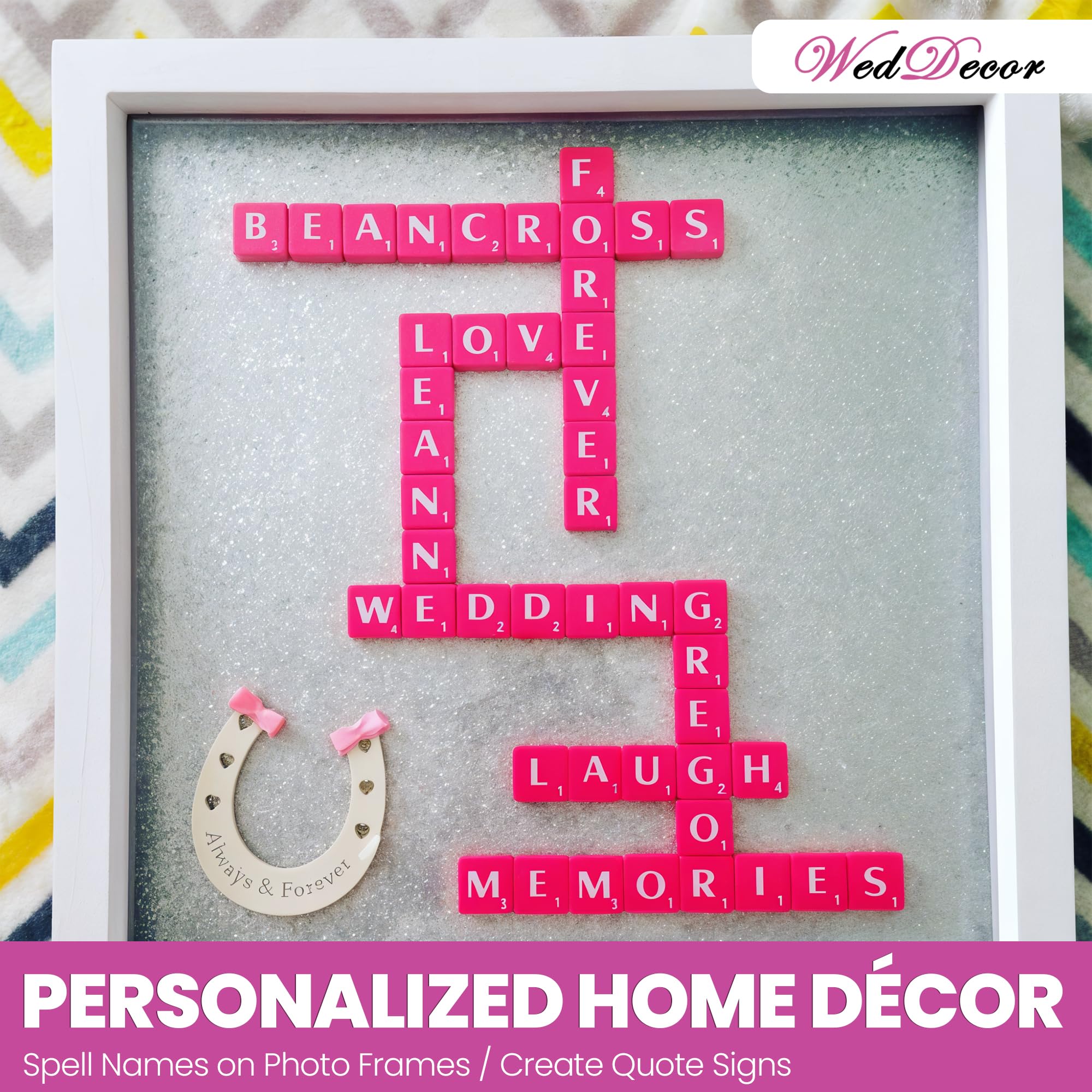 WedDecor Plastica Alfabeto Piastrelle con Lettere e Numeri per Gioco da Tavolo, Ciondolo, Arte e Mestiere, Fai da Te Progetti, Puzzle, Moda Accessorio, Casa Décor - Rosso, 200
