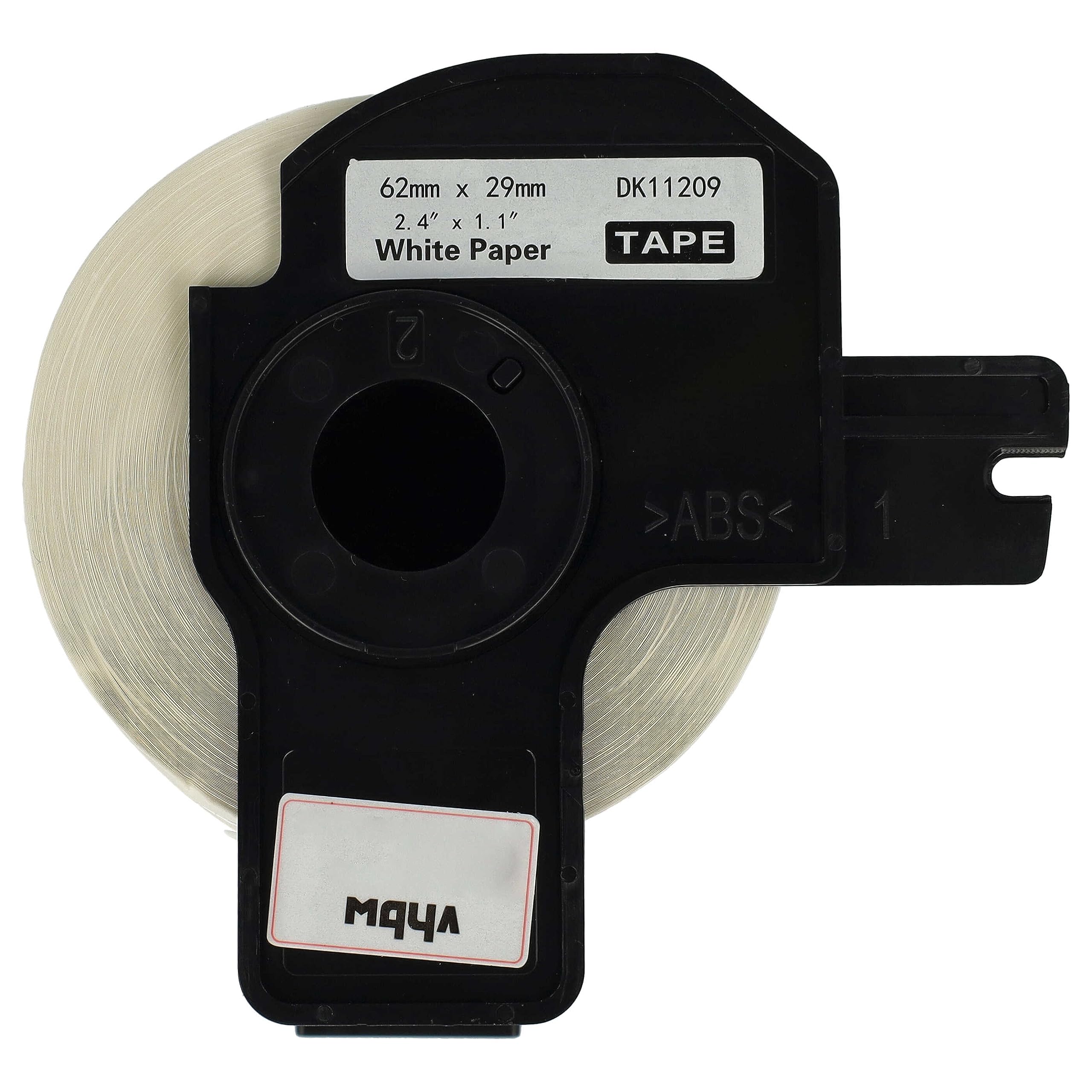 vhbw 10 x rolka etykiet z uchwytem 62 mm x 29 mm (800 etykiet) zamiennik do drukarki etykiet Brother DK-11209