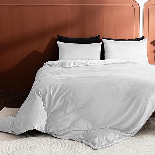 Miniatura 3 de Paquete de 2 fundas de almohada King de terciopelo con cremallera, súper suaves y acogedoras, fundas de almohada de franela de lujo con cremallera,