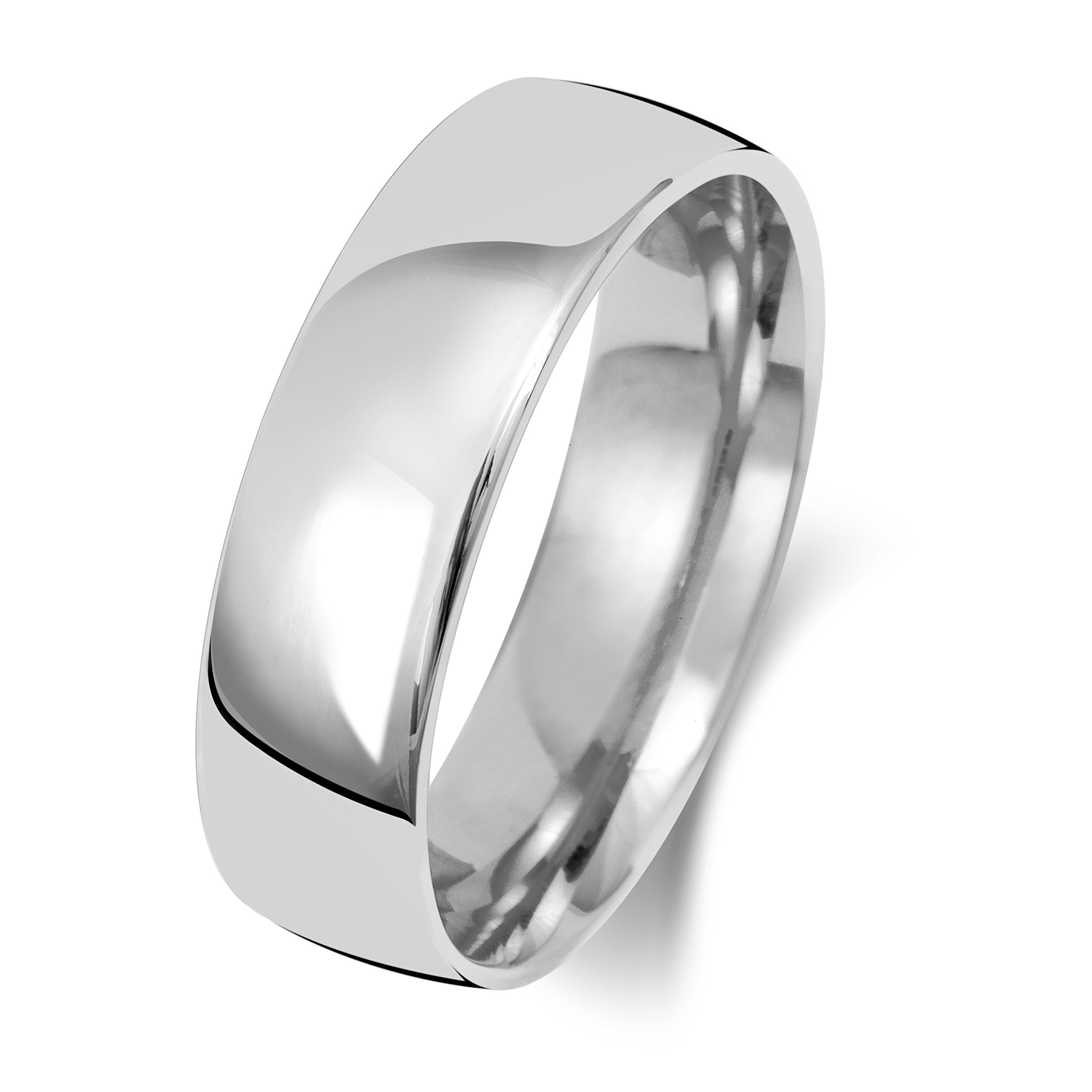 Platin 950 6mm Slight Court Form Herren/Damen - Trauring/Ehering/Hochzeitsring WJS15127PT950