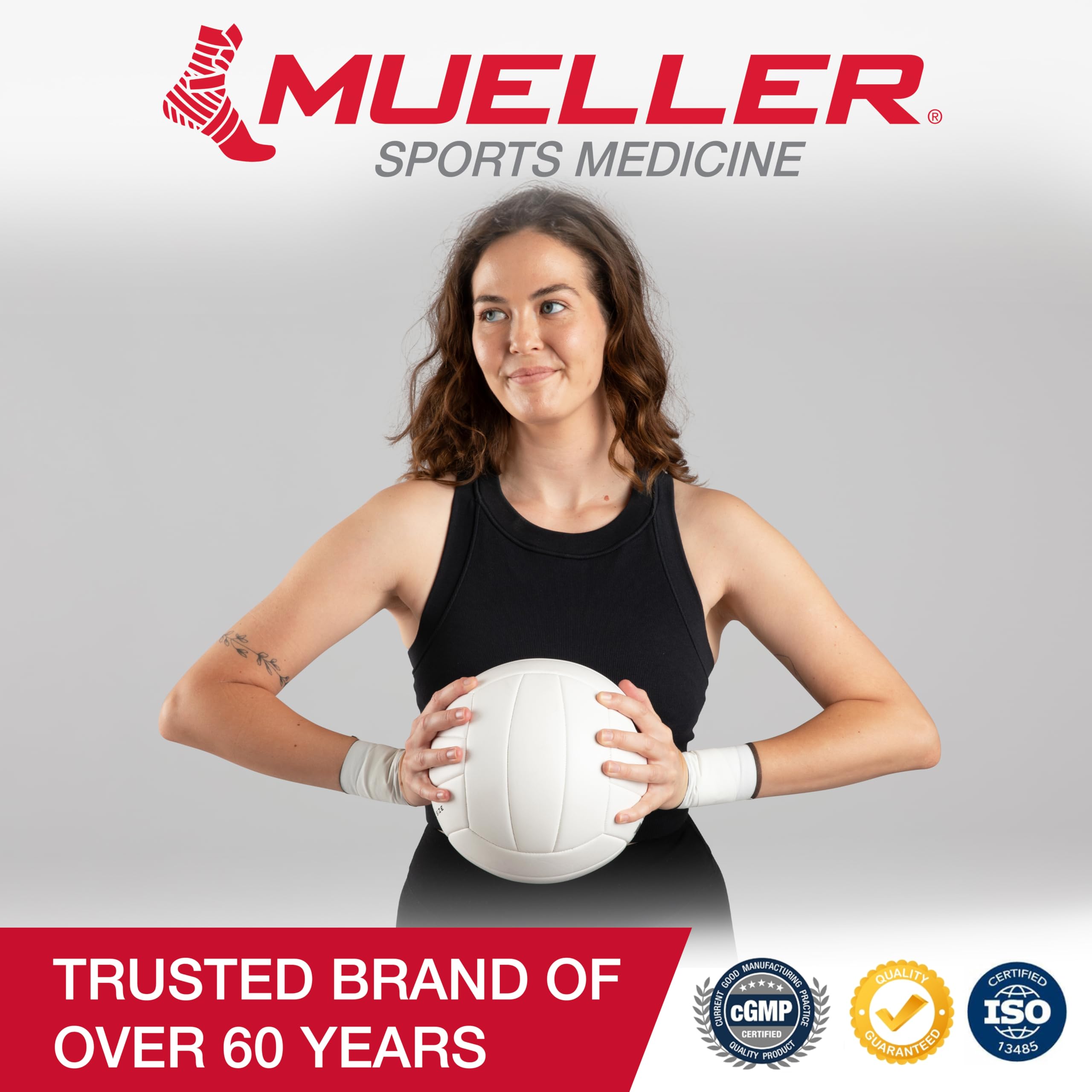 Mueller Sports Medicine Premium Athletic Tape, 10 Pack, White - Quality Hospital-Grade Athletic Tape, Easy to Tear for Fast & Effective Taping, 1.5" x 15 Yards Per Roll