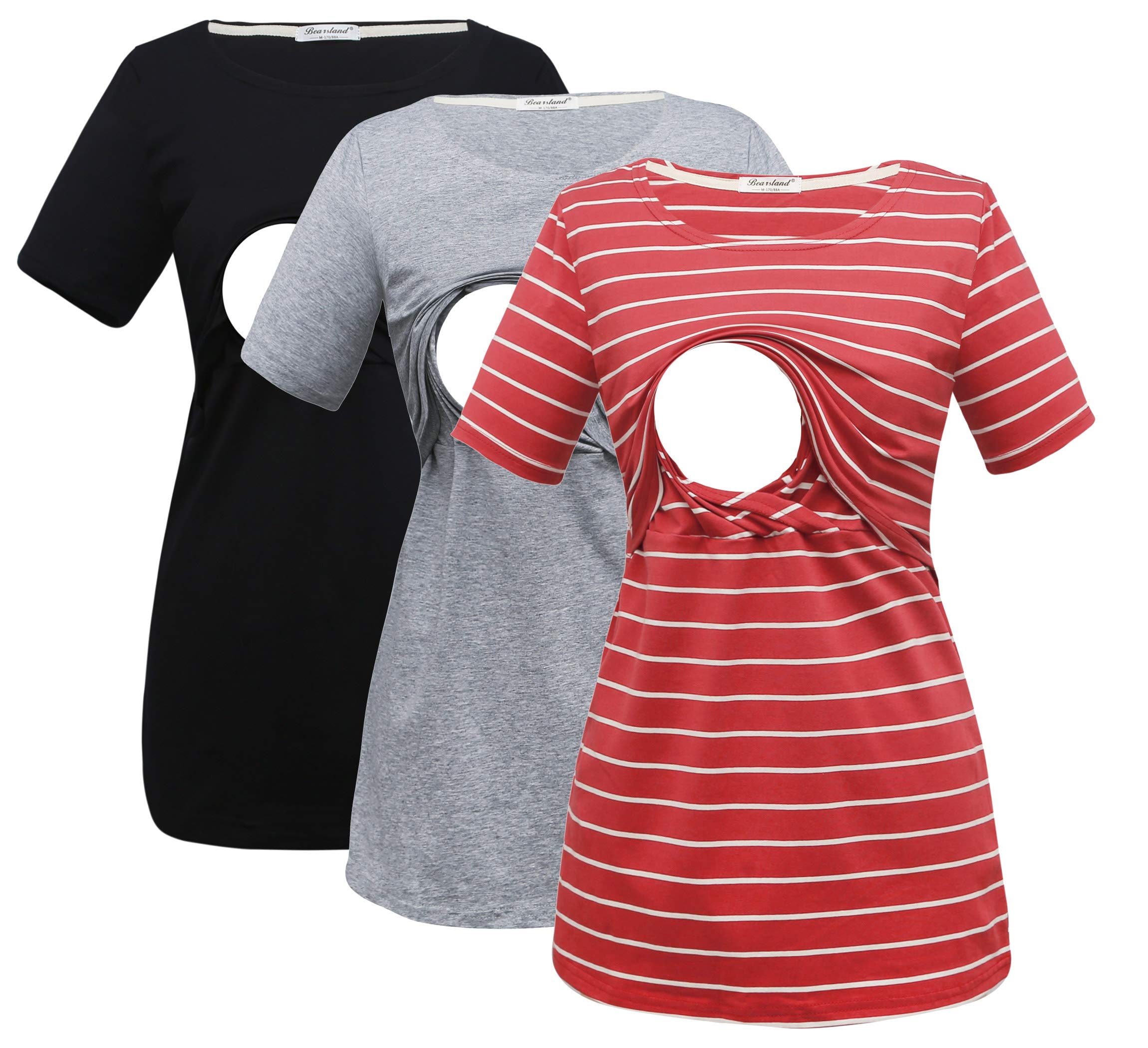 T-shirt Femme Nursing Tank Tops Bearsland Women's Nursing Top