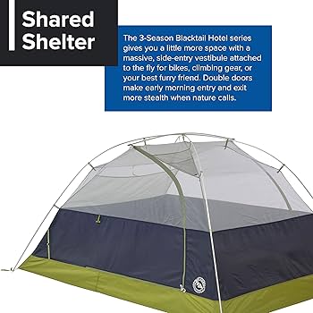 Big Agnes Blacktail3 ホテルバックパッキング&キャンプテント Big Agnes Blacktail Hotel 3 Person Bikepack Tent | Campman