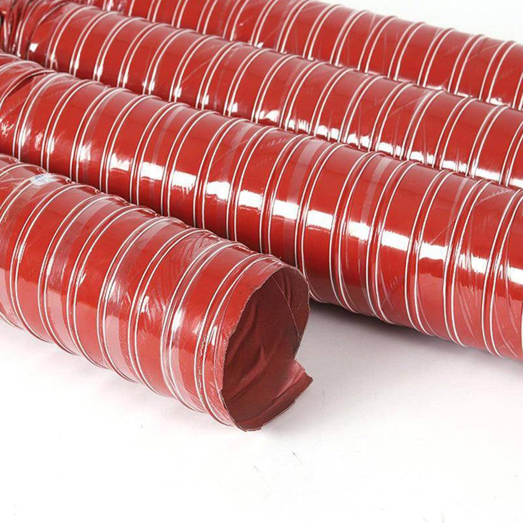 SDCFFC Silicone Flexible Ducting Hose Air Duct Pipe, Ventilation Flexible Duct for Air Conditioner, Protable HVAC Duct Hosing
