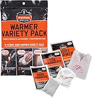 Vista 1 de Ergodyne N-Ferno 6994 - Paquete surtido de calentadores de manos y pies, desechables, hasta 12 horas de calentamiento, incluye 3 pares de dedos, 5