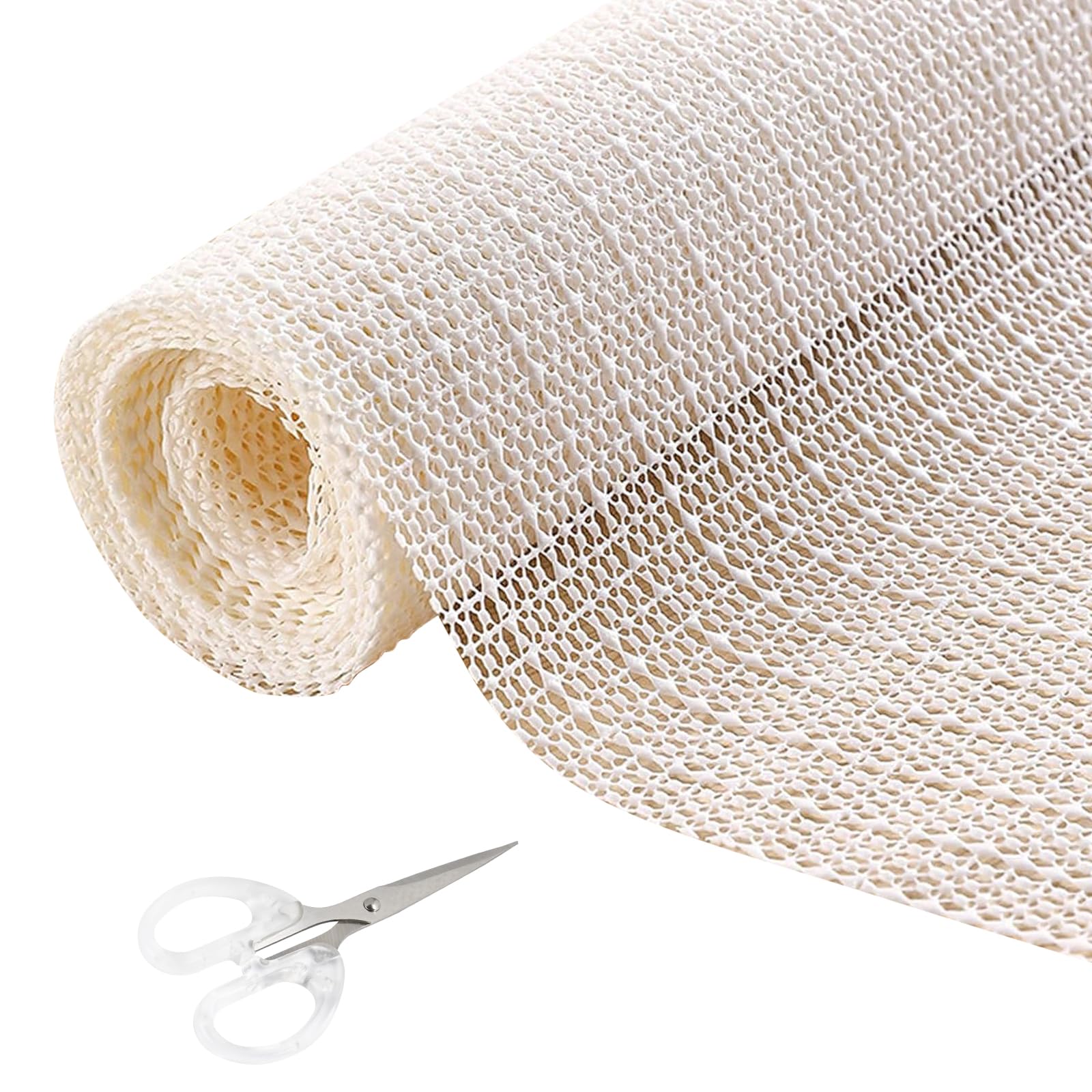 Bohoray 70X200cm Anti Slip Rug Underlay, Multipurpose PVC Cuttable Anti Slip Mat with Scissors, Antislippery Mat Underlay for Home, Office, Car, Rack, Pallet