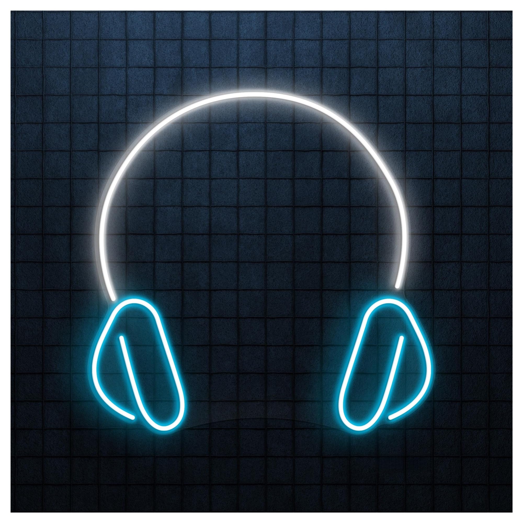 RONGCH Hanging Art Signs Headphones Neon Sign, Suitable for Studio Wall Decor with Brightness Adjustable 38cm