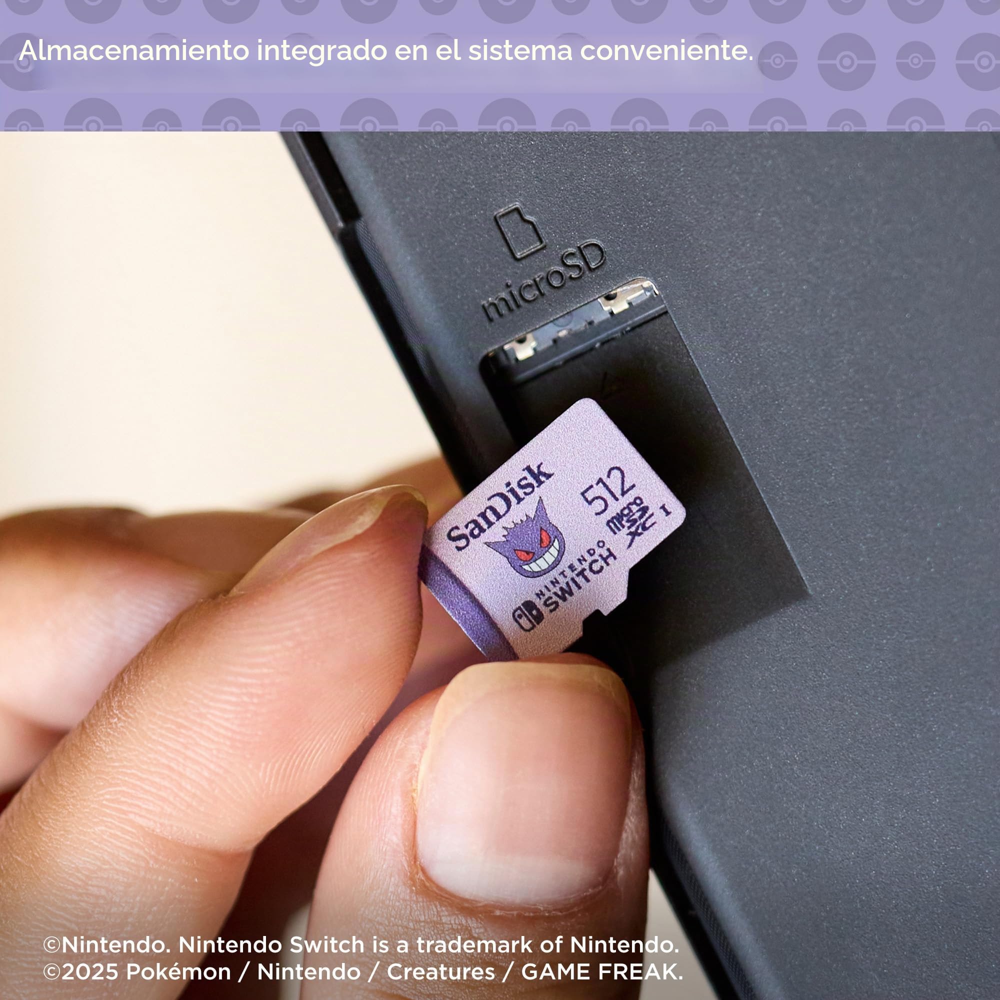 Carte mémoire micro SD Sandisk Nintendo Switch System Pokemon 512Go