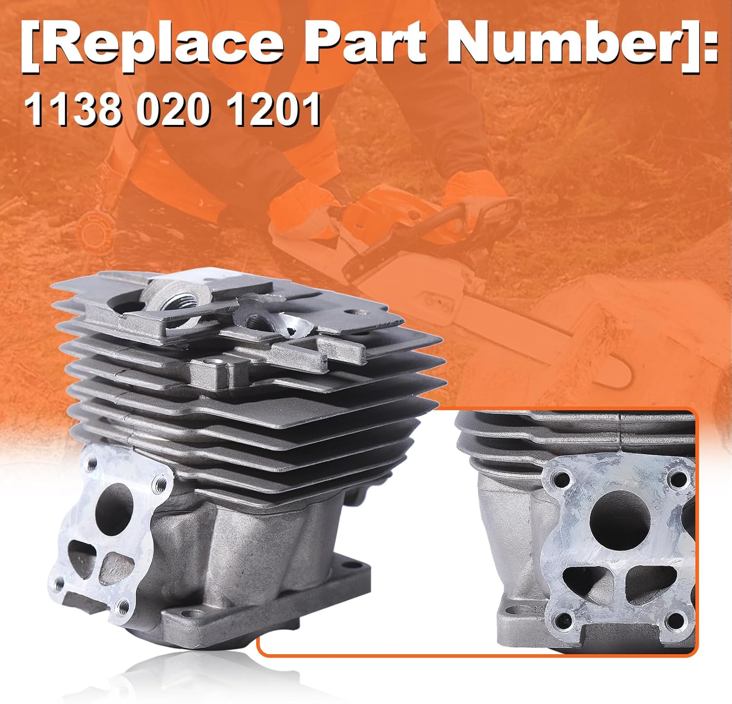 50mm Big Bore Cylinder Piston Kit for Stihl MS441 MS441C MS 441 Chainsaw Nikasil Plated # 1138 020 1201 Replacement Parts