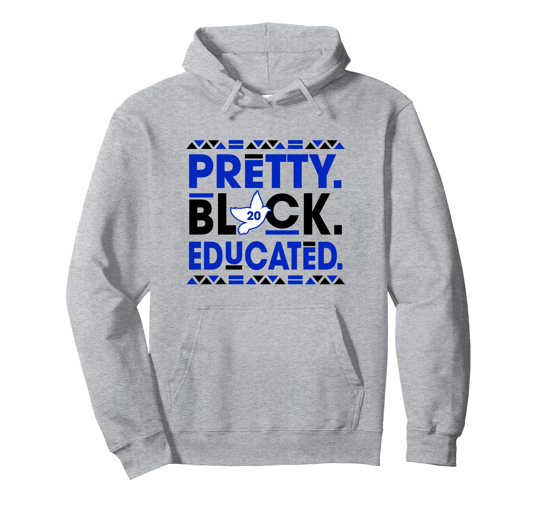 AMAZIGREEK Zeta Phi Beta Sorority Unisex-Adults Grey Small Pullover Hoodie