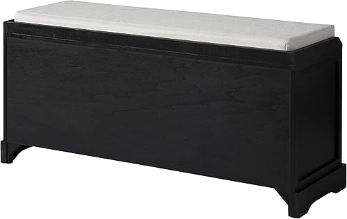 Miniatura 8 de Banco de almacenamiento de entrada con cojín y 3 cajones, 3 cestas tejidas, banco de zapatos, organizador de colección para el hogar, pasillo,