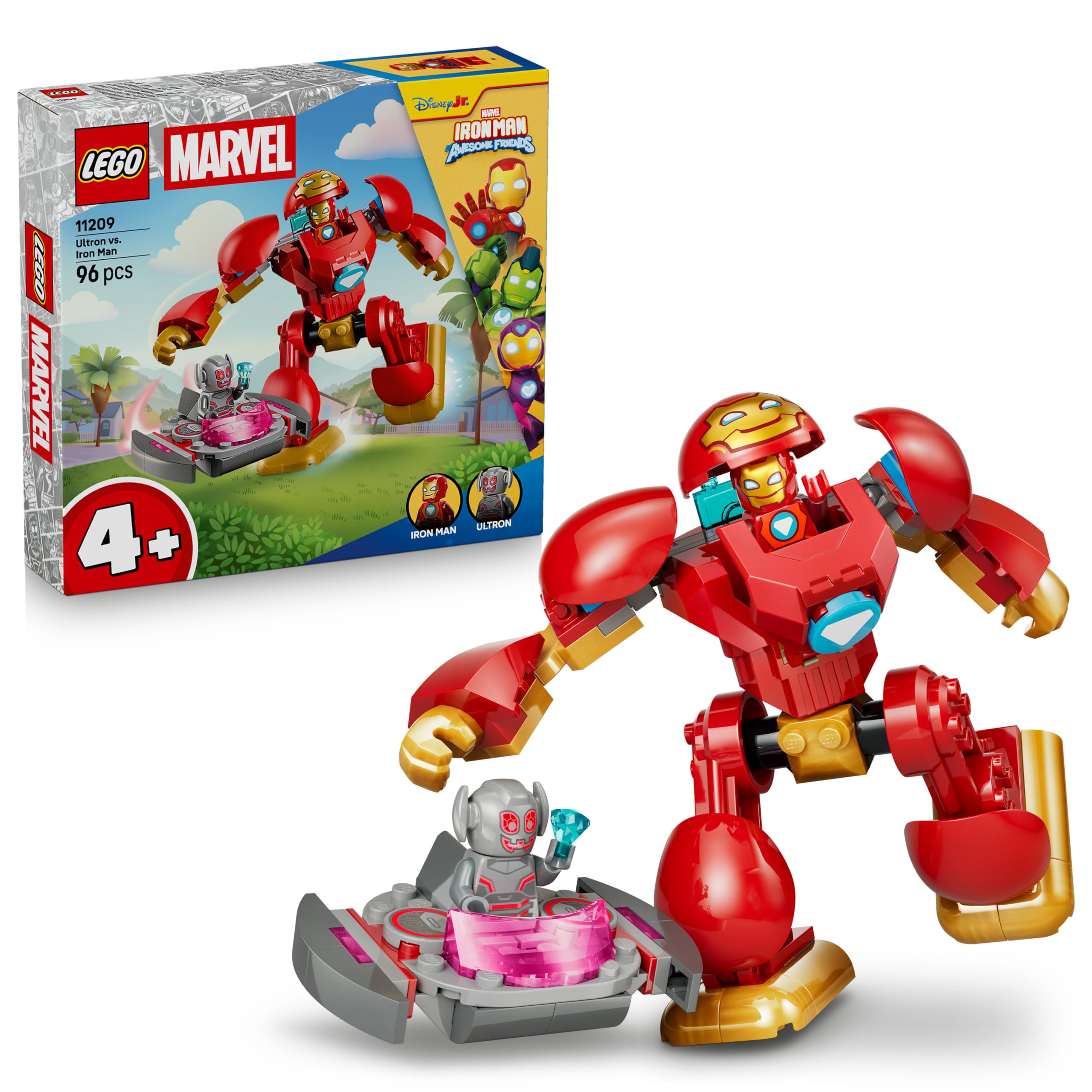 LEGO Marvel Ultron vs Iron Man Mech Set 11209 Super Hero Toy Gift 4+