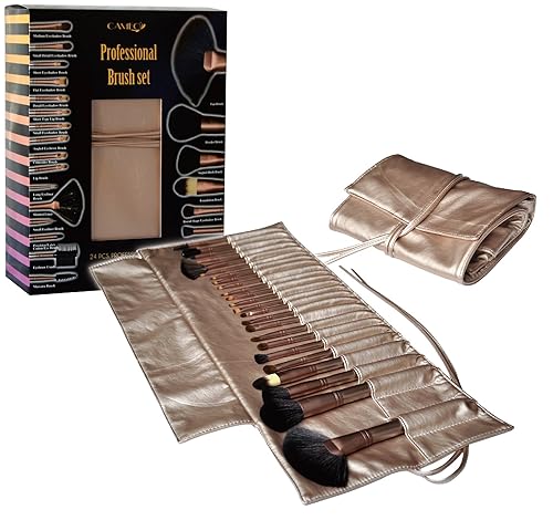 Cameo cepillo para polvo profesional & bolsa, 24piezas