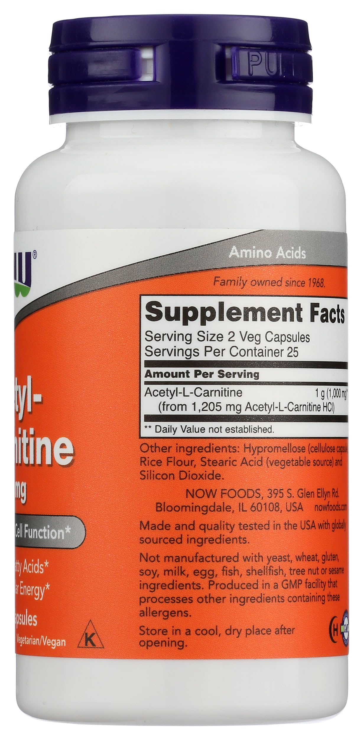 acetyl l carnitine food Amazon.com: Now Foods Acetyl Lcarn 500mg Capsules, 50 CT : Health &  Household