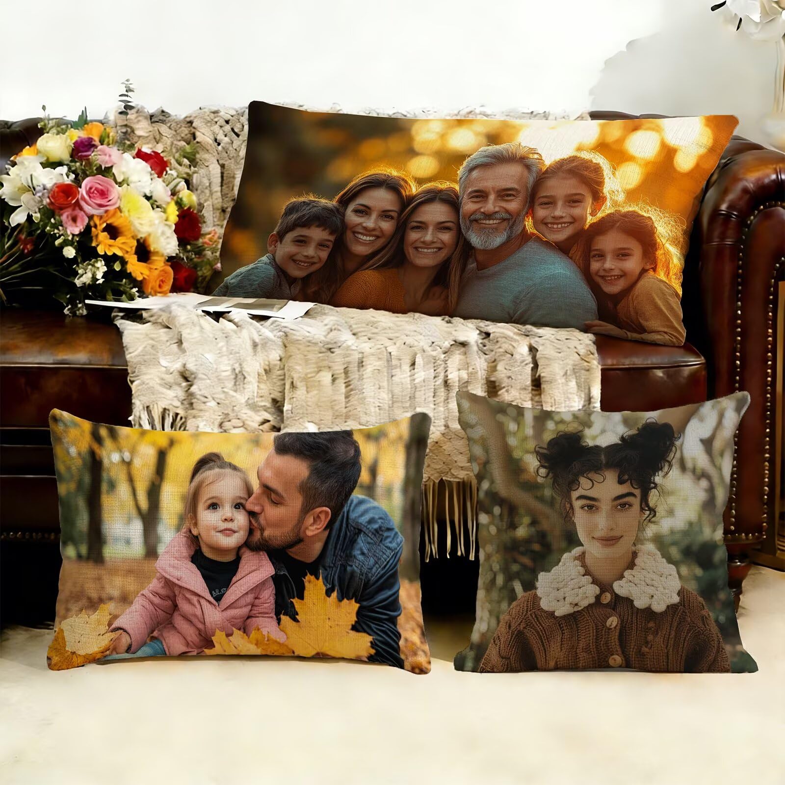 Cojin Personalizado Foto a Doble Cara 60x180cm - Cojines Exterior,Funda de Almohada Impermeable - Regalo Original para San Valentín y Aniversario Parejas para Cama Sofa Terraza Salon Jardin J1-263