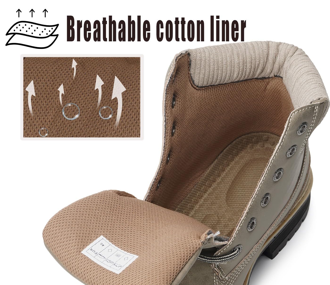 Stivali Uomo Donna Inverno Scarpe da Neve Caldi Snow Boots Impermeabili Stivaletti Pelliccia Stringate Outdoor