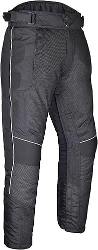 Miniatura 3 de Pantalones de malla de motocicleta para hombre, pantalones de equitación con cremallera de pierna completa, powersports blindado Adv CE sobre la