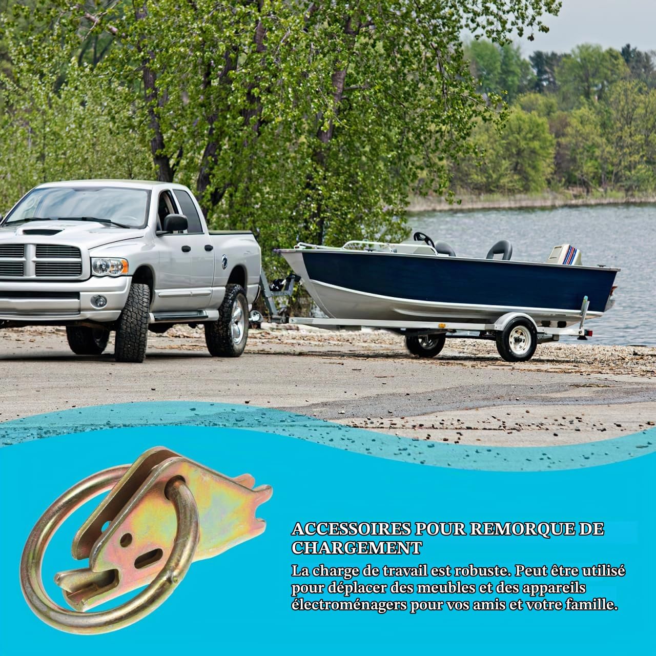 Vaguelly Sangles E Track pour Camions 10 Pièces