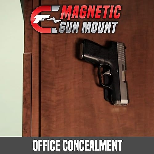 Miniatura 4 de Allen Company - Imán de pistola, soporte magnético con revestimiento de goma, 35 libras, negro (18530)