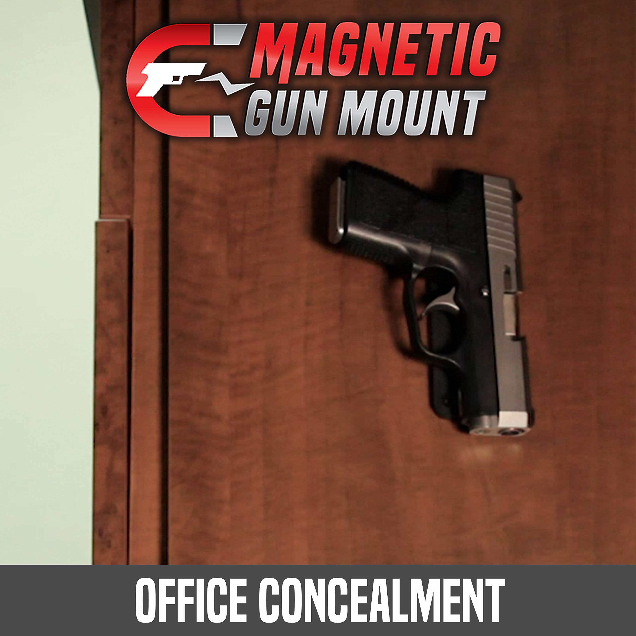 ALLEN Company Magnete per pistola, supporto magnetico rivestito in gomma, 15,9 kg, nero (18530)