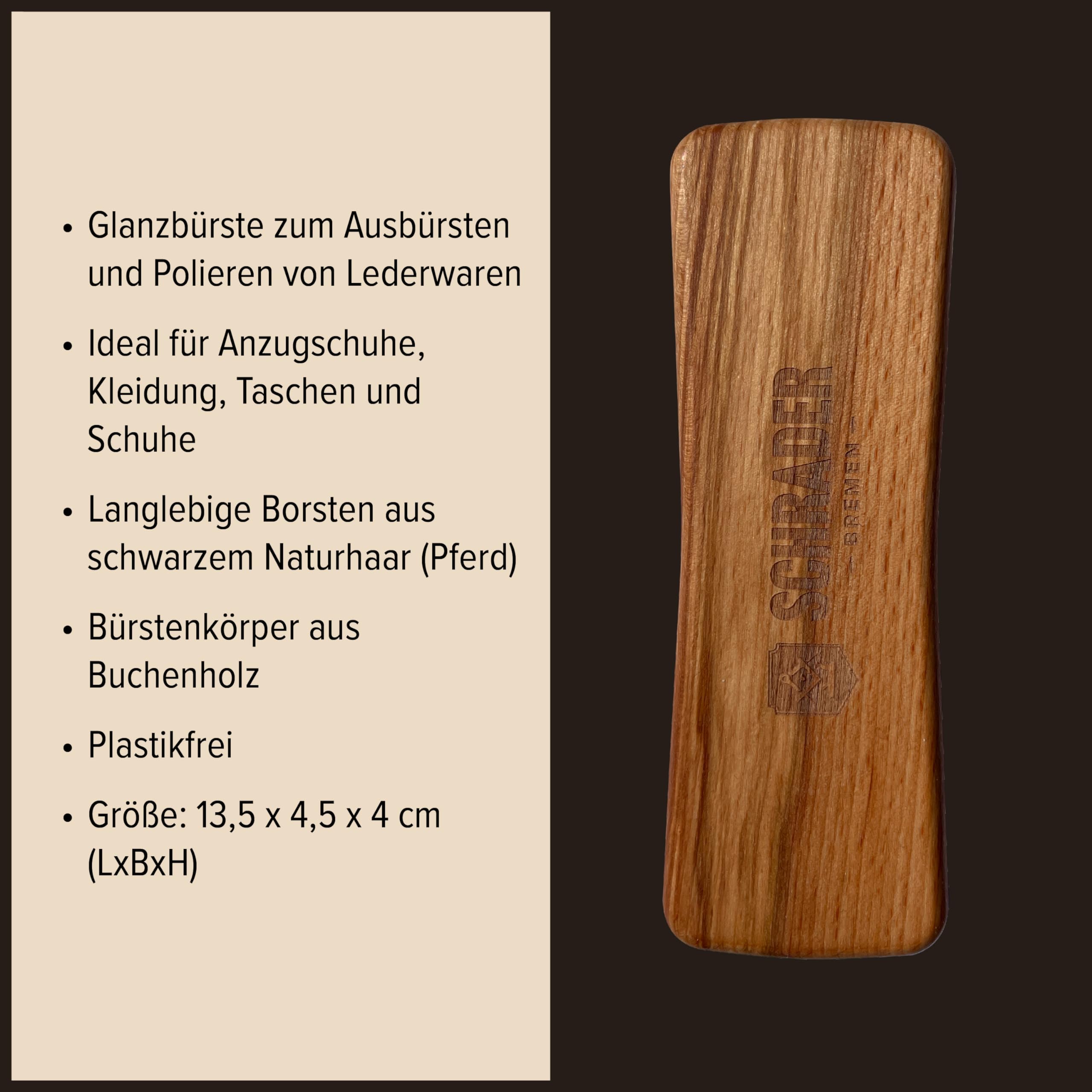 Schrader Reitsport Lederpflege - Pflegeset für strapazierte Reitkleidung und Reitzubehör - Lederreiniger und Lederbalsam für Glattleder - 5-teilig - Made in Germany