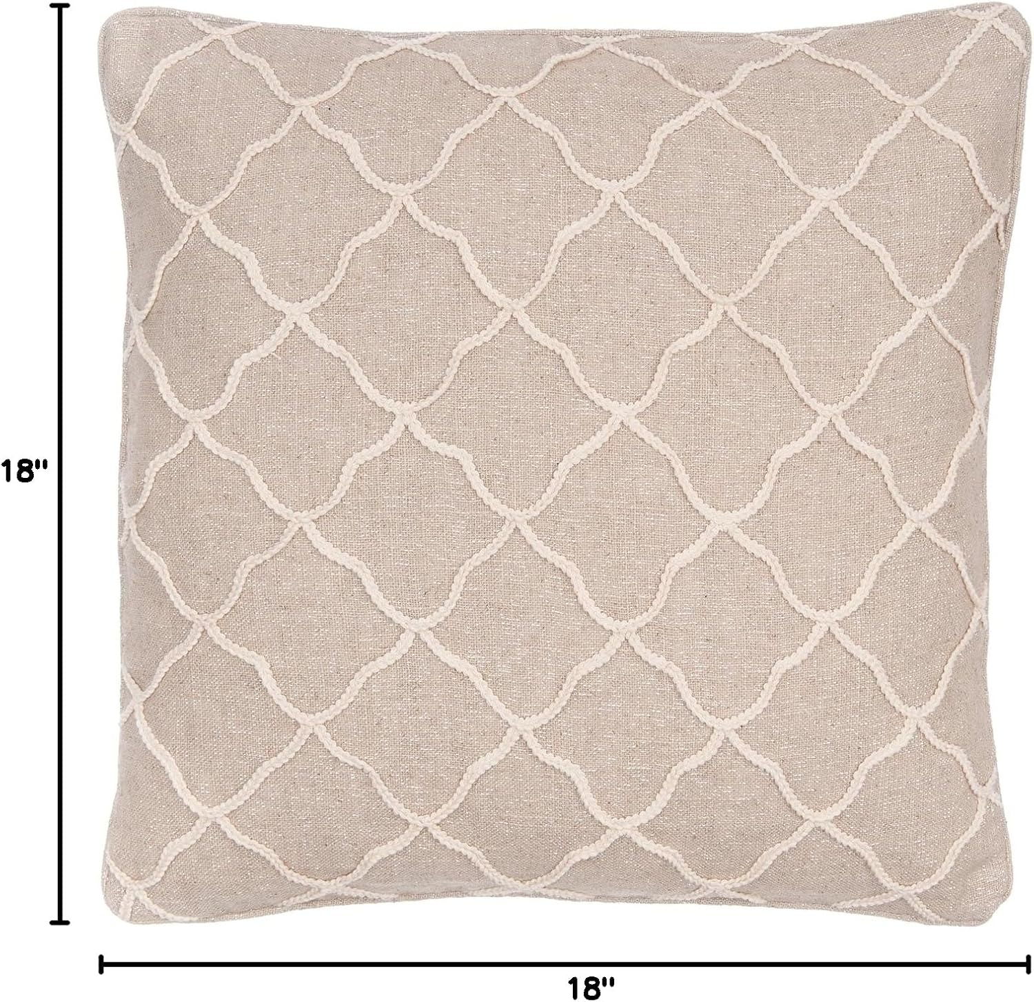 Levtex Home Palladium Rope Sparkle Burlap Pillow Natural