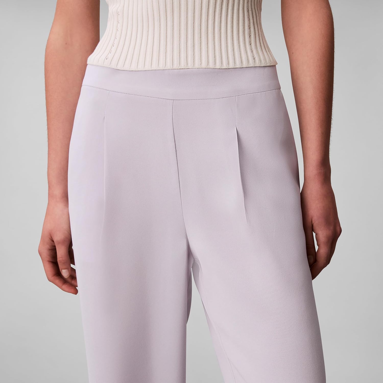 Calvin Klein Women's Crepe Wide Leg Trouser