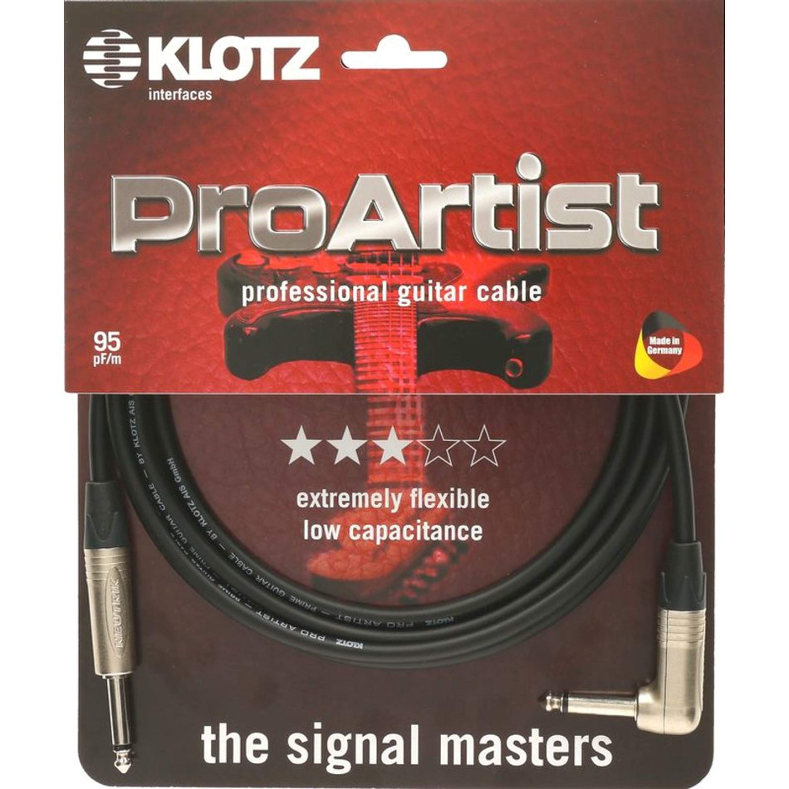 Klotz PRON090PR Pro Artist Instrumentenkabel 9 m - Instrumentenkabel