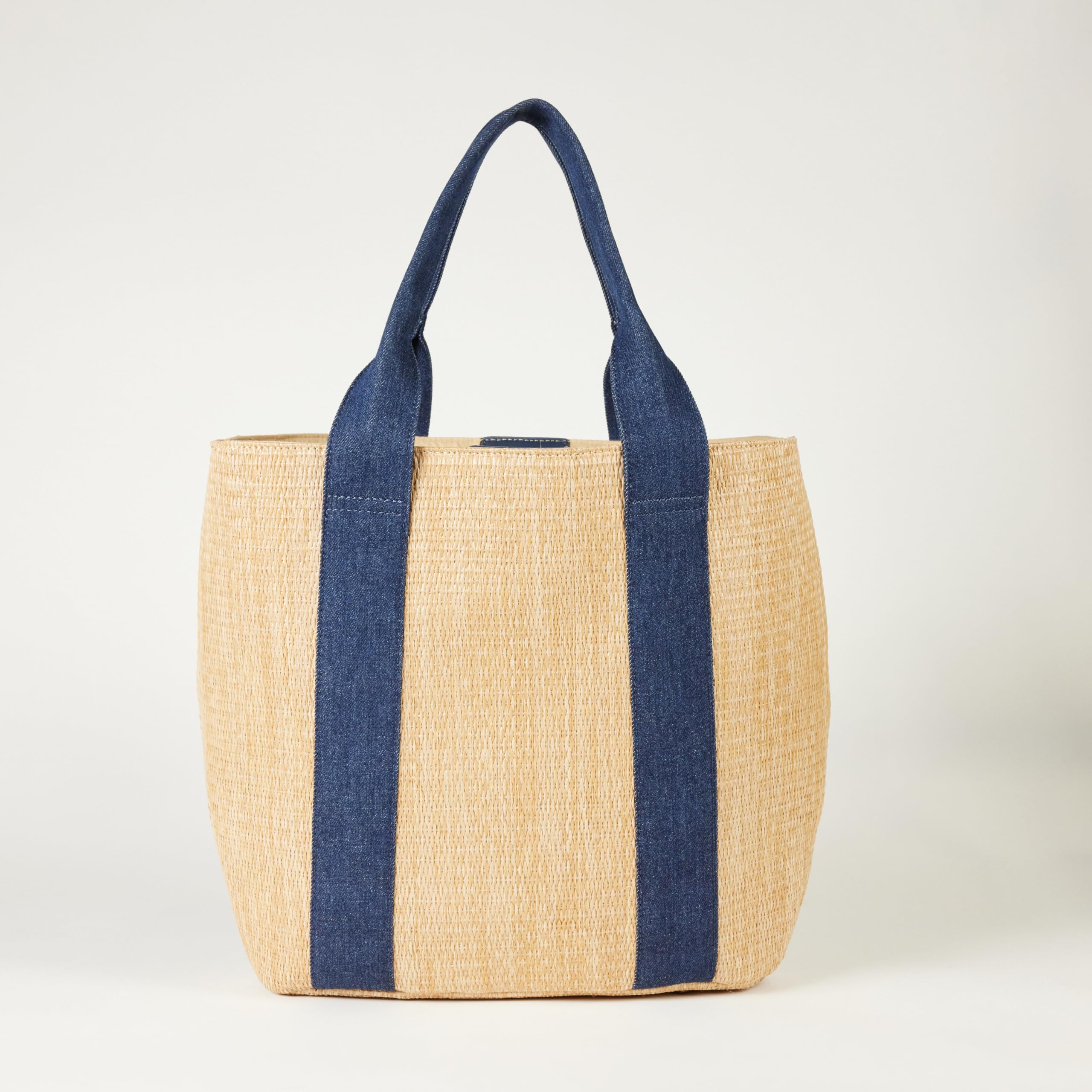 The Drop Tracy Large Canvas Detail Straw Tote Tote Bag Mujer (Pack de 1)