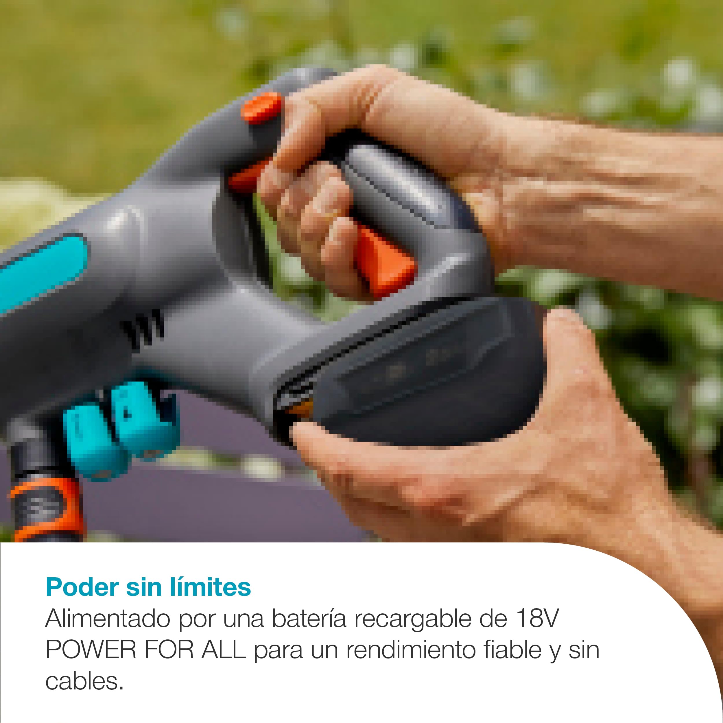 Gardena Hidrolimpiadora a presión media AquaClean 24/18V P4A Premium Set: Accesorios adicionales, Presión de agua ajustable, Accesorios de tobera, 3 modos de limpieza, Sin cable (14800-31)