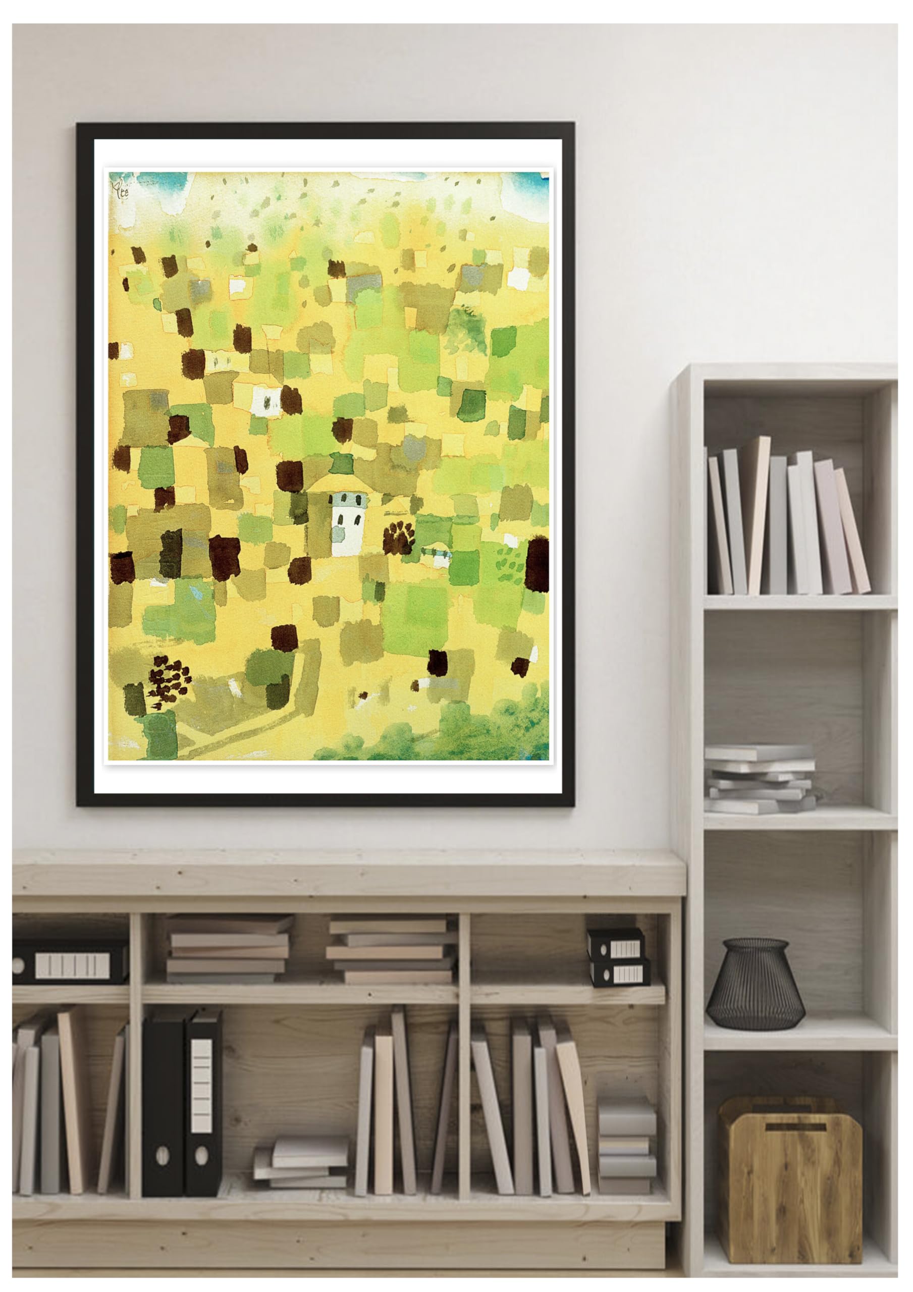 Sicily Paul Klee Vintage Retro Advertising Poster Home Decor Wall Art Living Room Print A4 No Frame Include