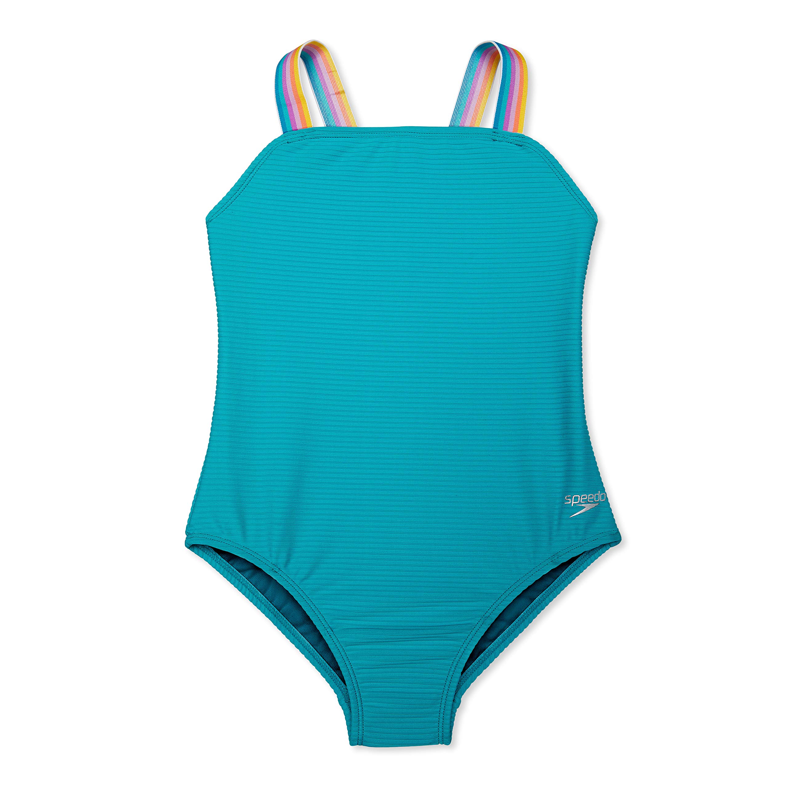 Speedo Mädchen Swimsuit One Piece Square Neck Thin Strap Badeanzug (1er Pack)