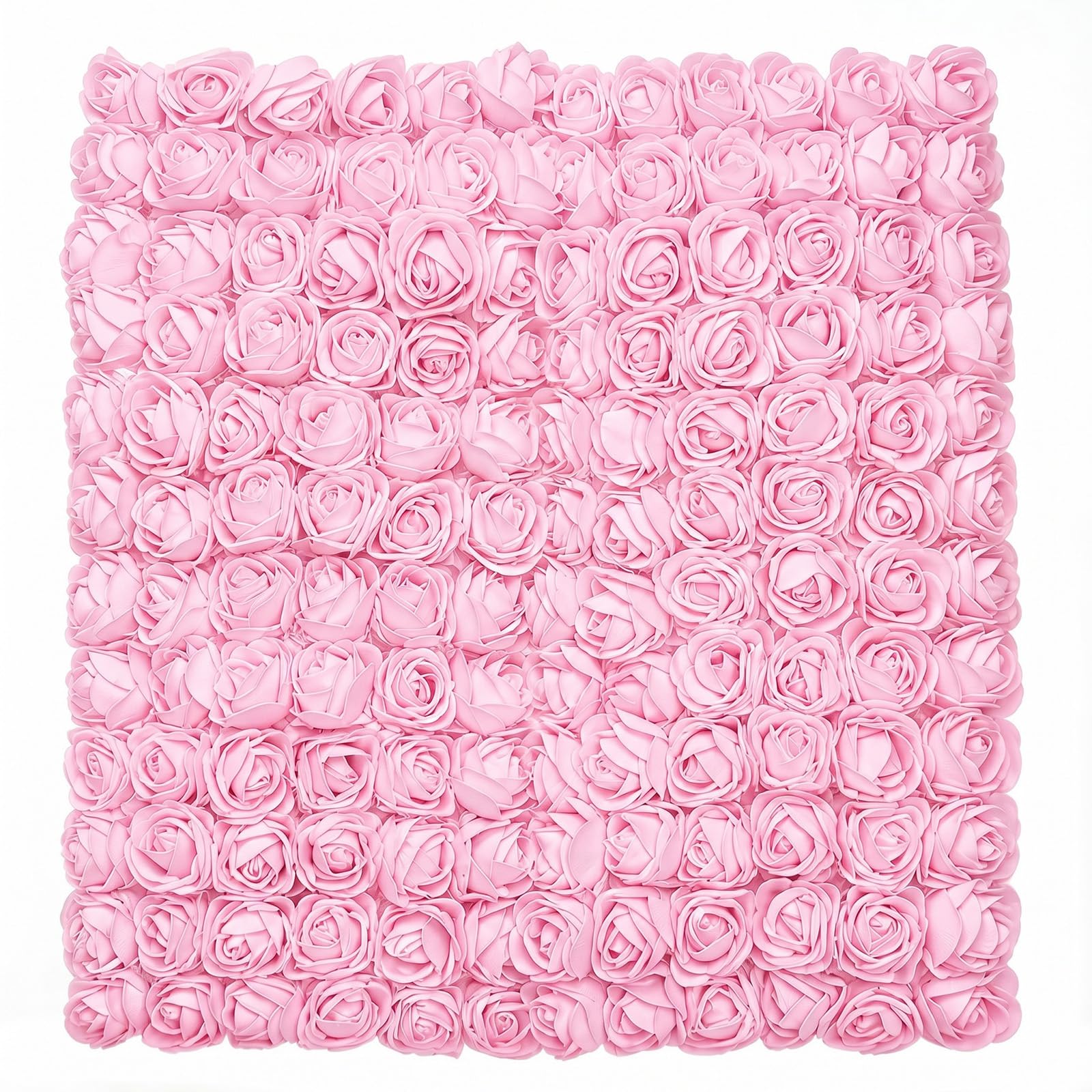 Gkhlg 144 Pcs Foam Roses Artificial Flowers with Soft PE Foam Stems Craft Flowers for DIY Crafters to Decorate Home Parties and Holidays (Pale Pink)