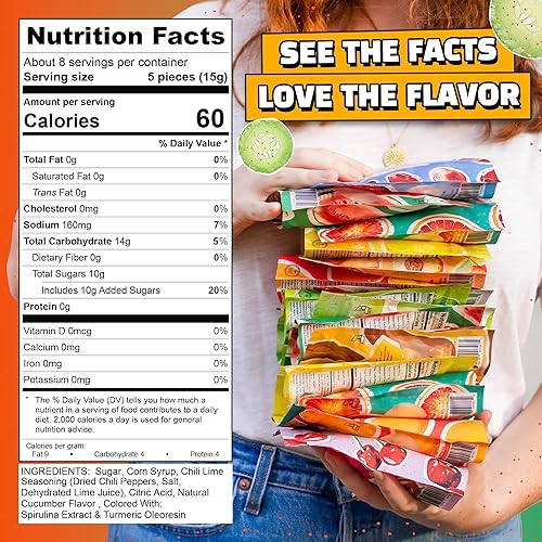 Vista 164 de Tamalitoz de Sugarox - Paquete de 8 caramelos duros hechos a mano con mango dulce y picante hecho a mano con chile en polvo, lima y sal marina.