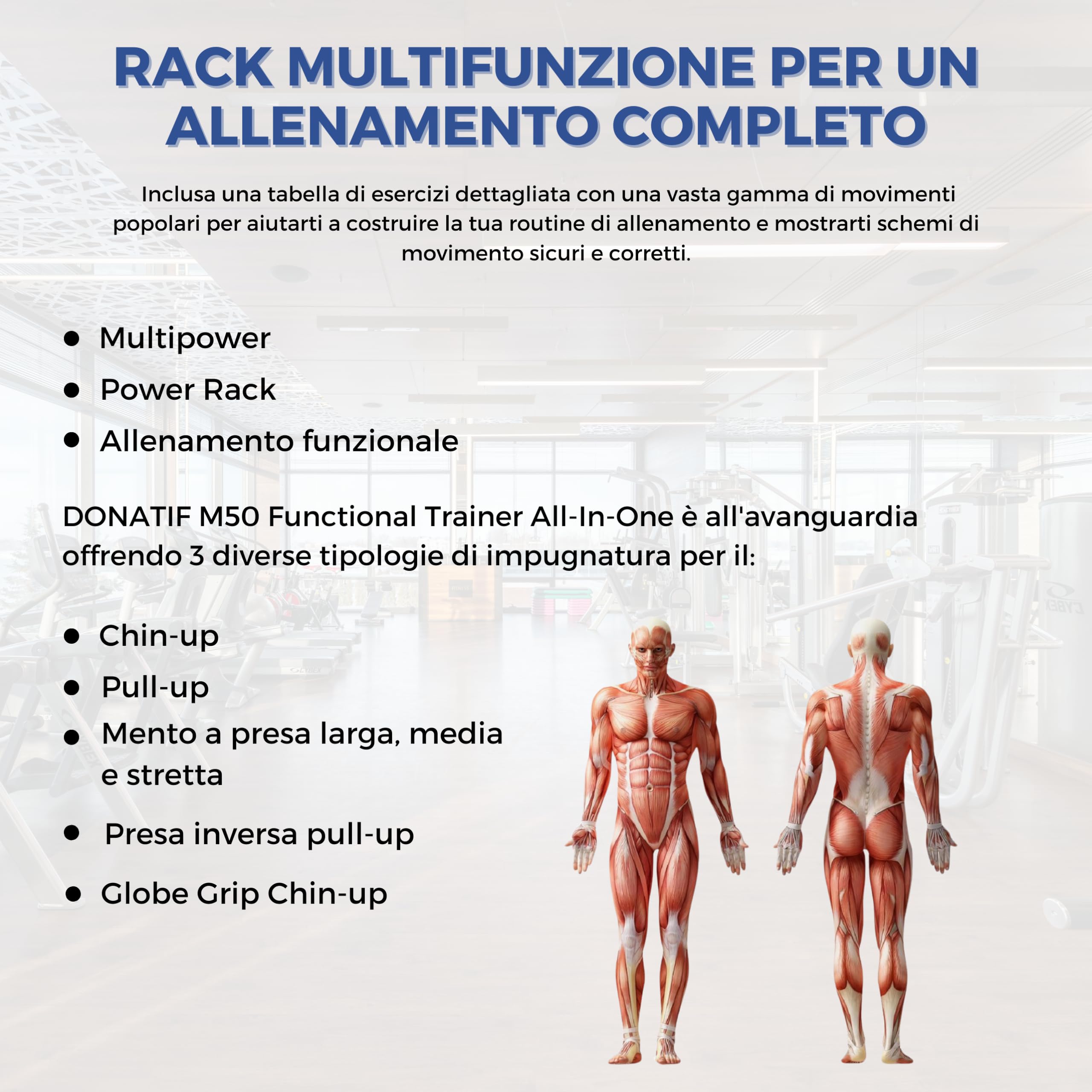 Power Rack - Rack Musculación - Maquina Multifuncion Musculacion - Banco Musculación - Gym en Casa - Barra Dominadas - Pesas - Pesas Ajustables - Barra Pesas - Pesas y Mancuernas