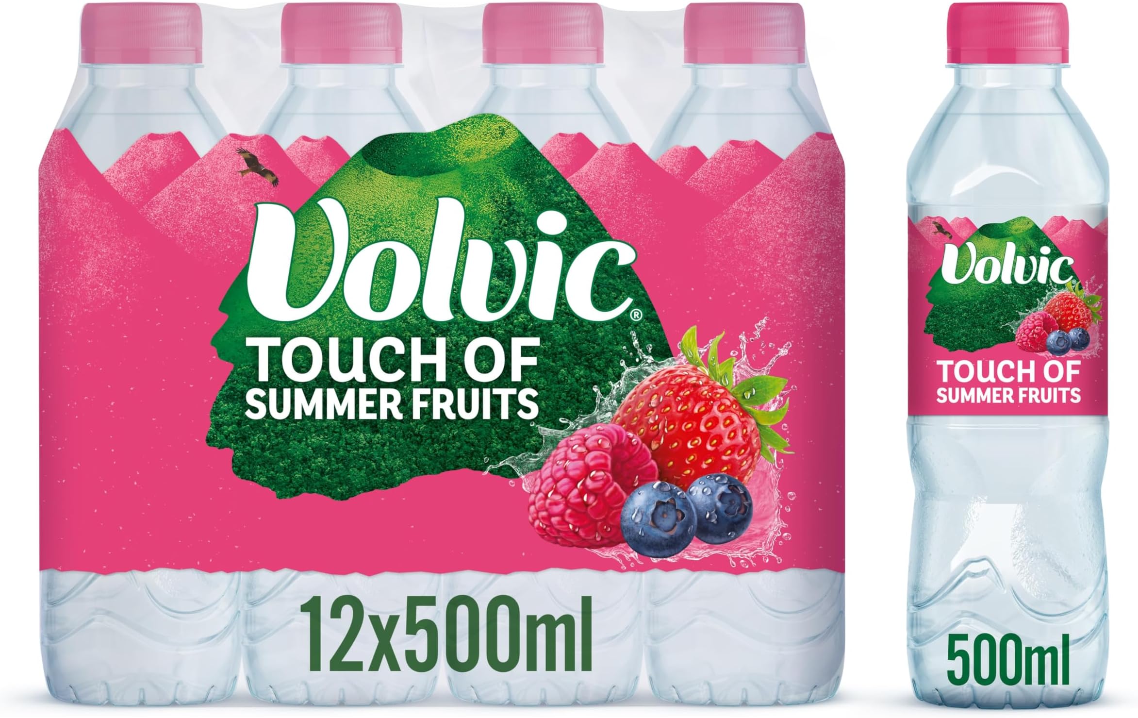 Volvic Touch of Fruit Summer Fruits Still Flavoured Water Multipack 12x500ml