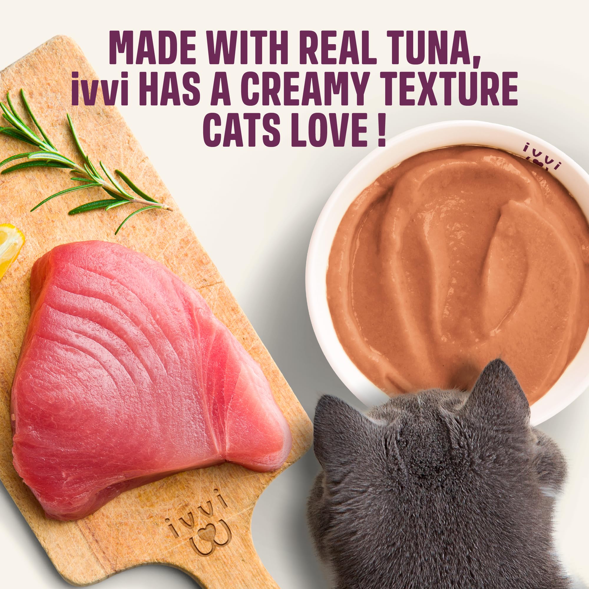 ivvi Relax for Cats – Calming Cream with Tryptophan, Casein, Magnesium & B Vitamins – Natural Stress Support – 30 x 0.53 oz Sachets – with Real Tuna - image 6